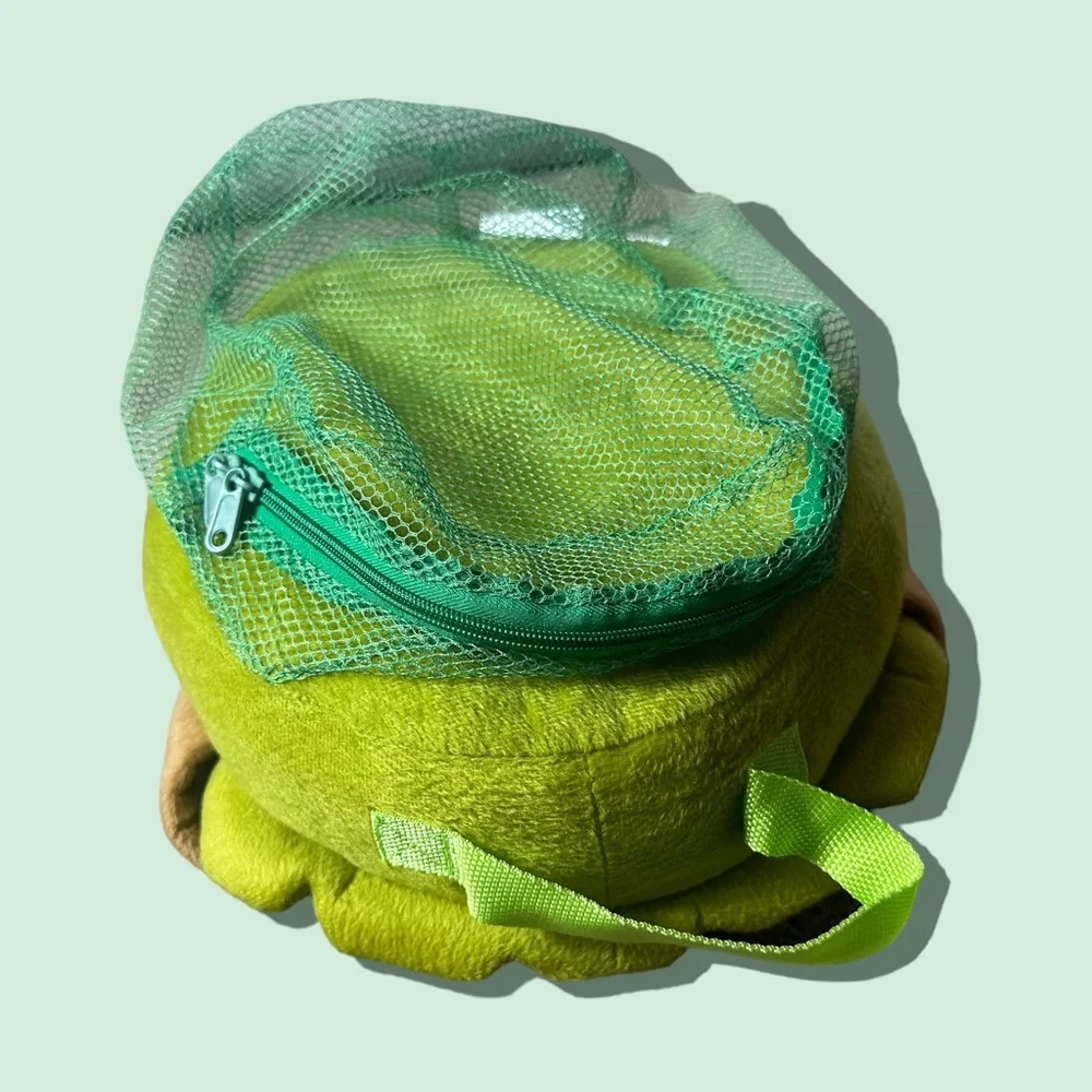 Vintage Teenage Mutant Ninja Turtles Soft Plush Pillow Book Bag Sleepover Toy